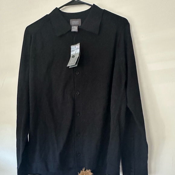 Mercer Street Studio Men's Black Shirt Jacket - Picture 3 of 4